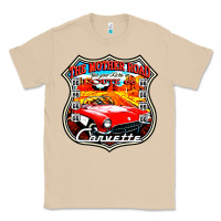 Mushroom CLASSIC CARS ROUTE 66 Classic Tee - artisFamous