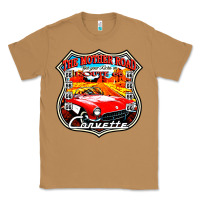 Toasted Coconut CLASSIC CARS ROUTE 66 Classic Tee - artisFamous
