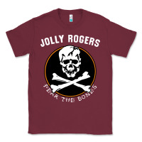 Burgundy fear the bones Classic Tee - artisFamous
