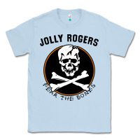 Dusty Blue fear the bones Classic Tee - artisFamous