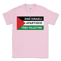 Bubblegum Pink end is.rae.li apartheid free pales  flag  t shirt Classic Tee - artisFamous