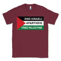 Burgundy end is.rae.li apartheid free pales  flag  t shirt Classic Tee - artisFamous