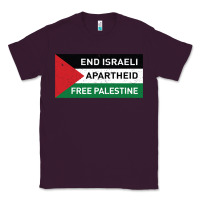 Plum end is.rae.li apartheid free pales  flag  t shirt Classic Tee - artisFamous