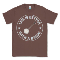 Chestnut Banjo Bluegrass Music Traditional Musician Funny Gift Classic Tee - artisFamous