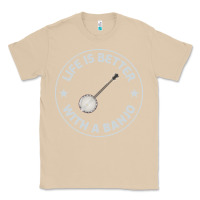 Mushroom Banjo Bluegrass Music Traditional Musician Funny Gift Classic Tee - artisFamous