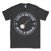 Smoke Banjo Bluegrass Music Traditional Musician Funny Gift Classic Tee - artisFamous