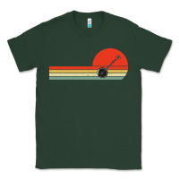 Sports Green Banjo Bluegrass Music Traditional Musician vintage retro Classic Tee - artisFamous