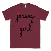 Burgundy new jersey girl on the shore Classic Tee - artisFamous