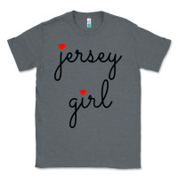 Charcoal Heather new jersey girl on the shore Classic Tee - artisFamous