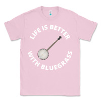 Bubblegum Pink Banjo Bluegrass Music Traditional Musician Funny Gift Classic Tee - artisFamous