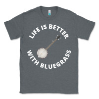 Charcoal Heather Banjo Bluegrass Music Traditional Musician Funny Gift Classic Tee - artisFamous