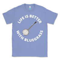 Colony Blue Banjo Bluegrass Music Traditional Musician Funny Gift Classic Tee - artisFamous