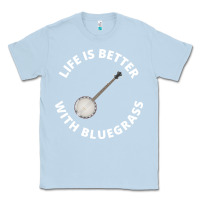 Dusty Blue Banjo Bluegrass Music Traditional Musician Funny Gift Classic Tee - artisFamous