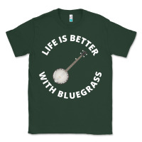 Sports Green Banjo Bluegrass Music Traditional Musician Funny Gift Classic Tee - artisFamous