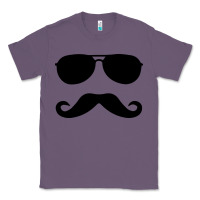 Lavender moustache and sunglasses Classic Tee - artisFamous