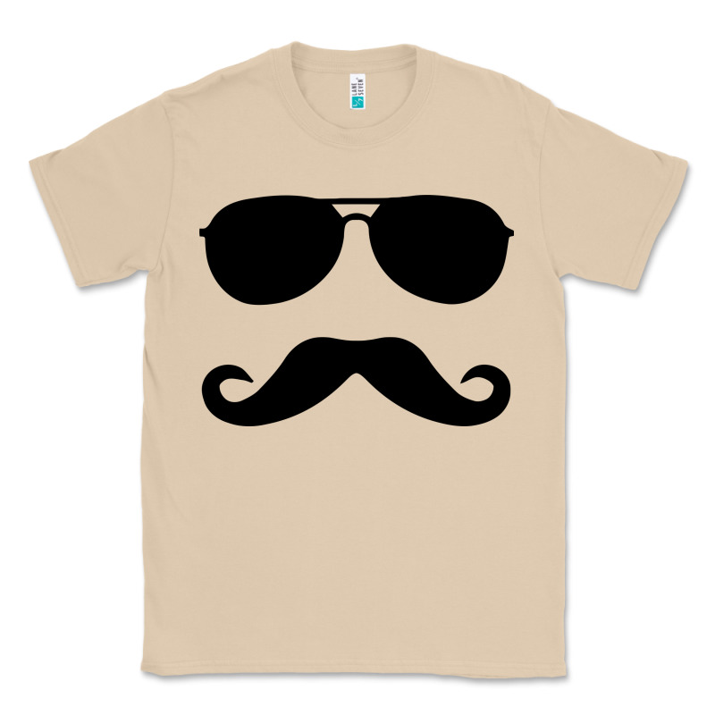Moustache And Sunglasses Classic Tee by artisFamous | Teevron