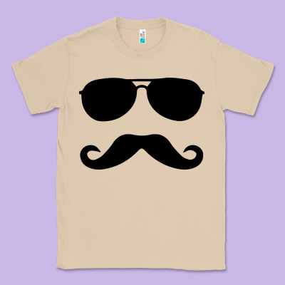 Moustache And Sunglasses Classic Tee Designed By Artisfamous