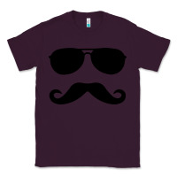 Plum moustache and sunglasses Classic Tee - artisFamous