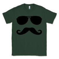 Sports Green moustache and sunglasses Classic Tee - artisFamous
