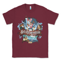 Burgundy Splash Mountain Classic Tee - artisFamous