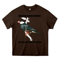 Chocolate Brown Western Ground Parrot Rare Wild And West Australia Heavy Core Tee - Bettercallsaul