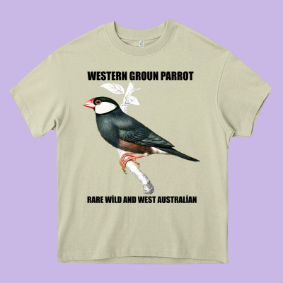 Western Ground Parrot Rare Wild And West Australia Heavy Core Tee Designed By Bettercallsaul