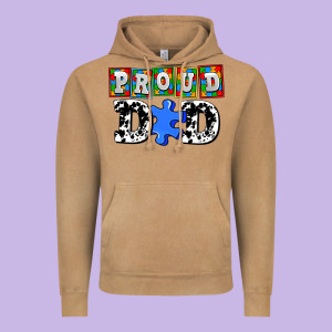 Proud Dad Vintage Hoodie Designed By Adodesignshop