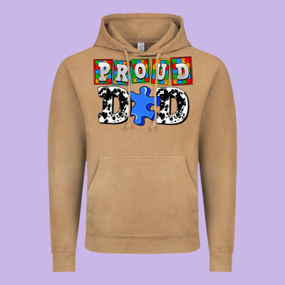 Proud Dad Vintage Hoodie Designed By Adodesignshop