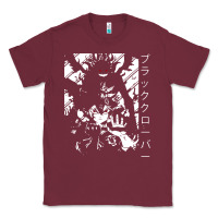 Burgundy vintage japanese anime Classic Tee - artisFamous