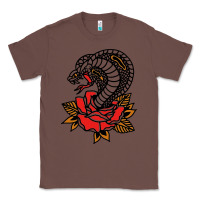 Chestnut the king cobra snake and rose Classic Tee - artisFamous