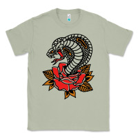 Matcha the king cobra snake and rose Classic Tee - artisFamous