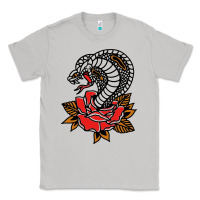 Moon Dust the king cobra snake and rose Classic Tee - artisFamous