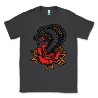 Smoke the king cobra snake and rose Classic Tee - artisFamous