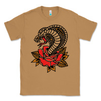 Toasted Coconut the king cobra snake and rose Classic Tee - artisFamous