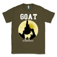 Army Green big thunder mountain goat Classic Tee - artisFamous