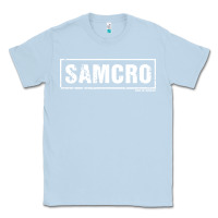 Dusty Blue samcro Classic Tee - artisFamous