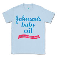 Dusty Blue johnson's baby oil Classic Tee - artisFamous