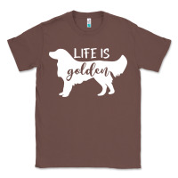 Chestnut golden retriever - life is golden white Classic Tee - artisFamous