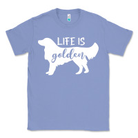 Colony Blue golden retriever - life is golden white Classic Tee - artisFamous