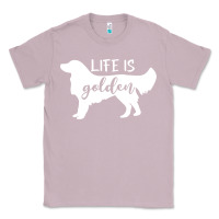 Lilac golden retriever - life is golden white Classic Tee - artisFamous