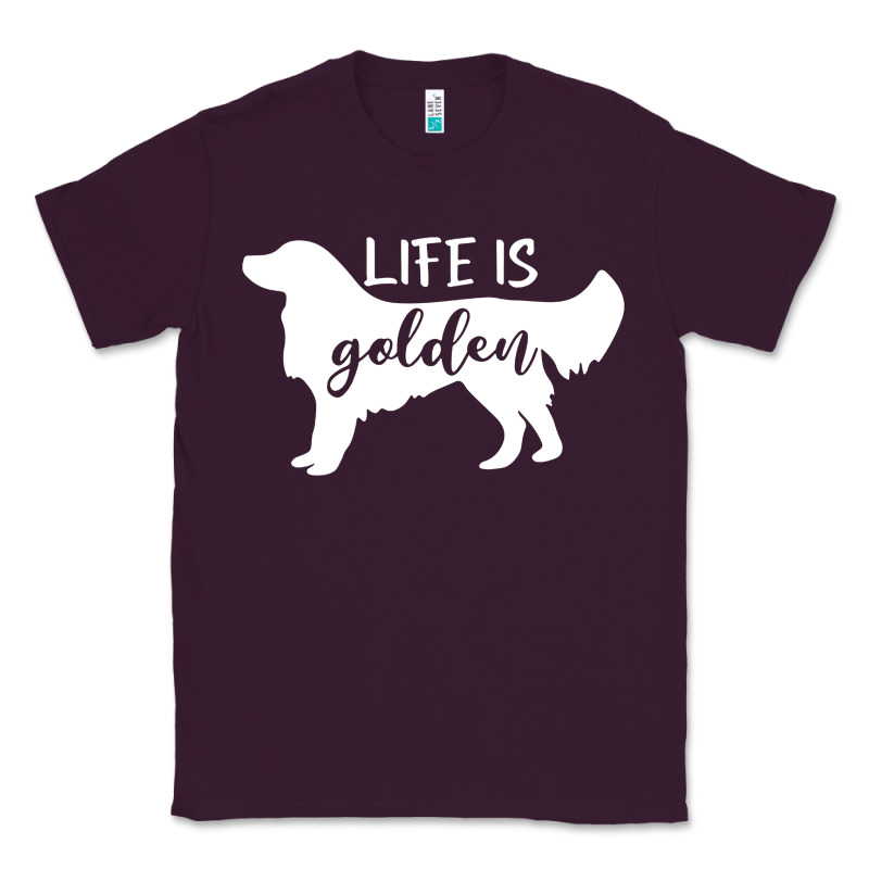 Golden Retriever - Life Is Golden White Classic Tee by artisFamous | Teevron