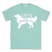 Seafoam golden retriever - life is golden white Classic Tee - artisFamous