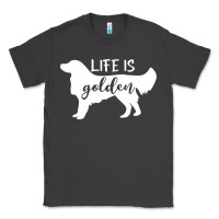 Smoke golden retriever - life is golden white Classic Tee - artisFamous