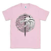 Bubblegum Pink Witcher Wolf Classic Tee - artisFamous