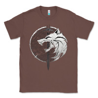 Chestnut Witcher Wolf Classic Tee - artisFamous