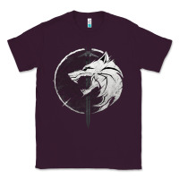 Plum Witcher Wolf Classic Tee - artisFamous