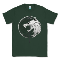 Sports Green Witcher Wolf Classic Tee - artisFamous