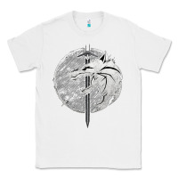 White Witcher Wolf Classic Tee - artisFamous