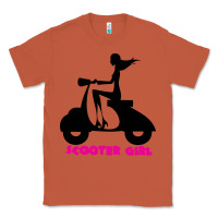 Copper scooter girl Classic Tee - artisFamous