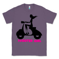 Lavender scooter girl Classic Tee - artisFamous
